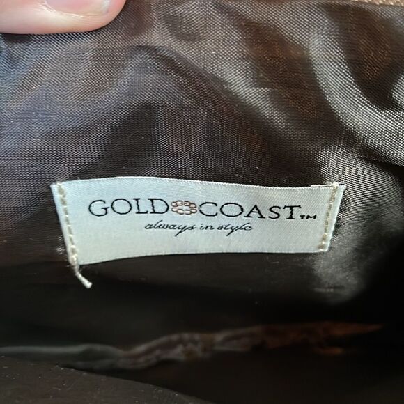 GOLD COAST Black and Copper Women’s Bag Adjustable strap Zippered Compartments - Picture 3 of 6